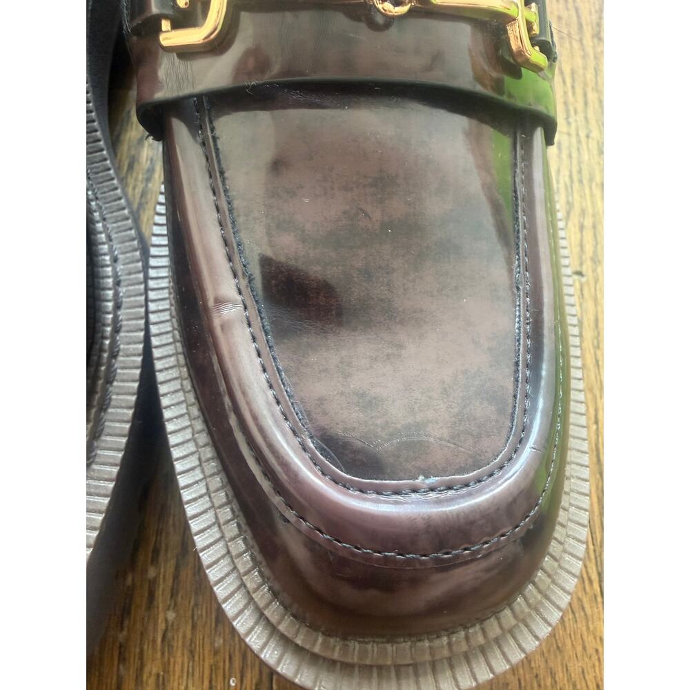 Sam Edelman Laurs Lug Sole Loafer in Chestnut Brown Size 8.5 - Picture 11 of 14